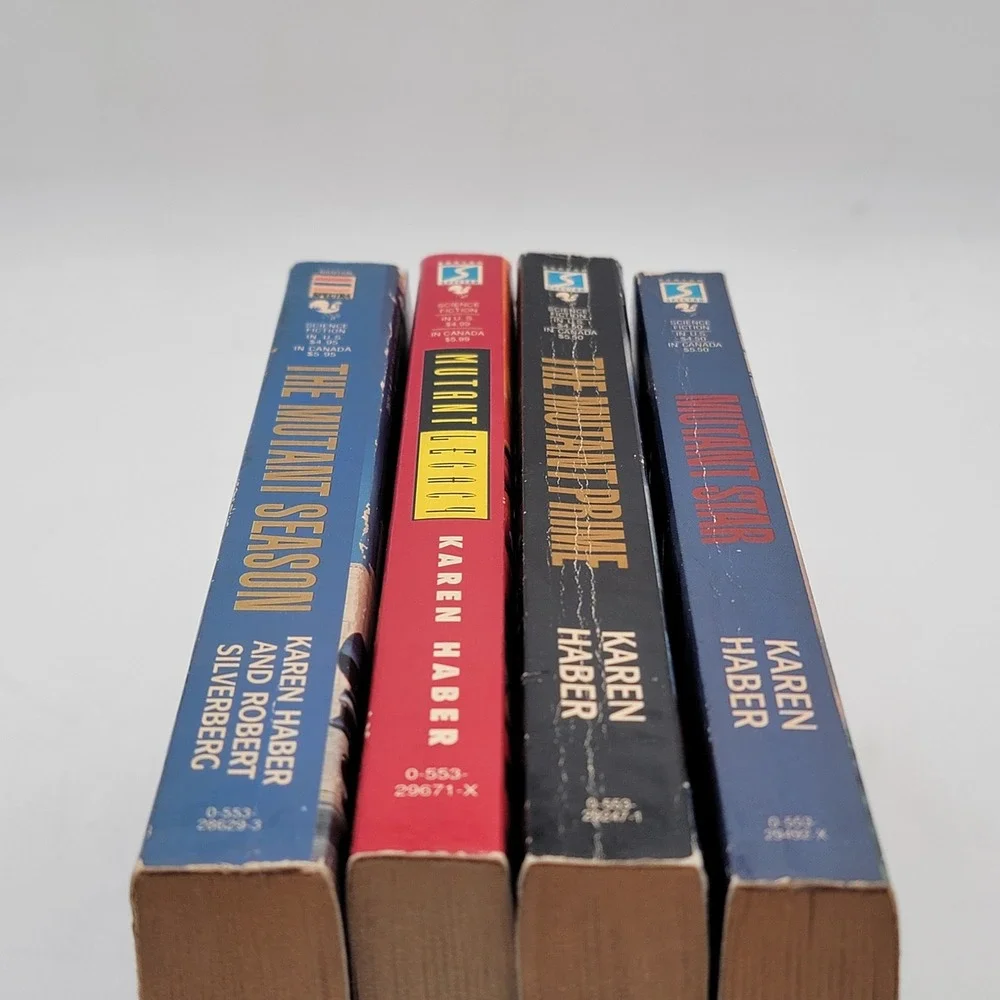 Karen Haber Mutant Season Complete 4 Book PB Set 1st Prints Silverberg Sci-Fi